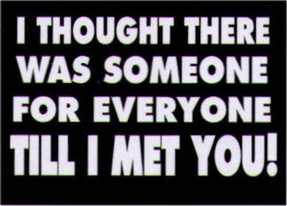 I Thought There Was Someone For Everyone Magnet HM262