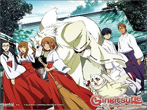 Gingitsune Messenger Fox of The Gods Anime 3D Lenticular 9 x 12" Framed Wall Art Poster