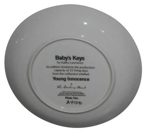 Baby's Keys by Kathy Lawrence Young Innocence (1991) Bradford Plate
