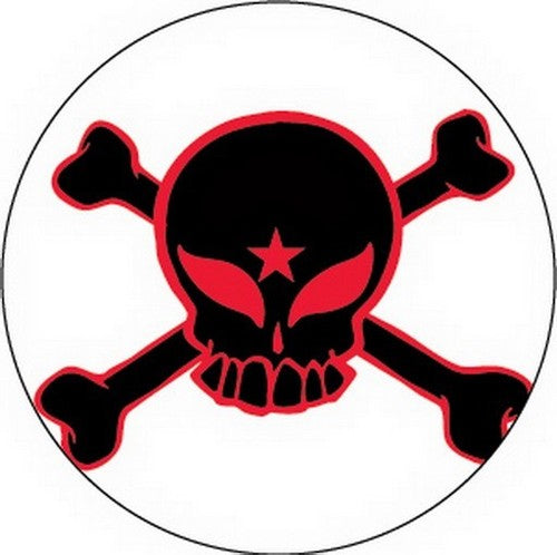 Ultra Vixen Skull and Crossbones Button B-UV-0011