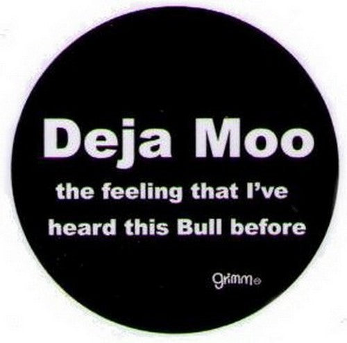 Deja Moo Feeling Heard Bull Button GB3005