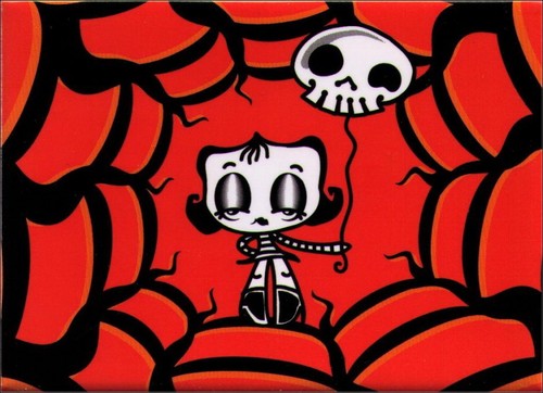 Dire Delia Skull Balloon Magnet BM1332