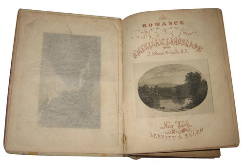 The Romance of American Landscape Vintage (1855) Hardcover Book