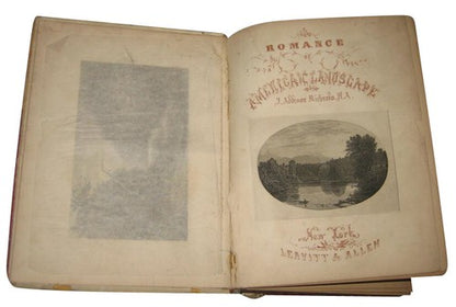 The Romance of American Landscape Vintage (1855) Hardcover Book