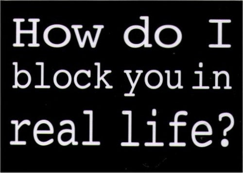 How Do I Block You In Real Life Magnet RM4420