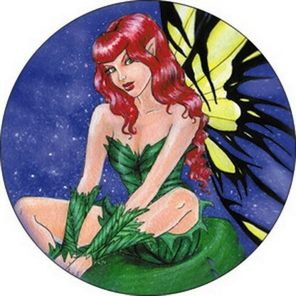 Nedda Leaf Faeries Button B-3304