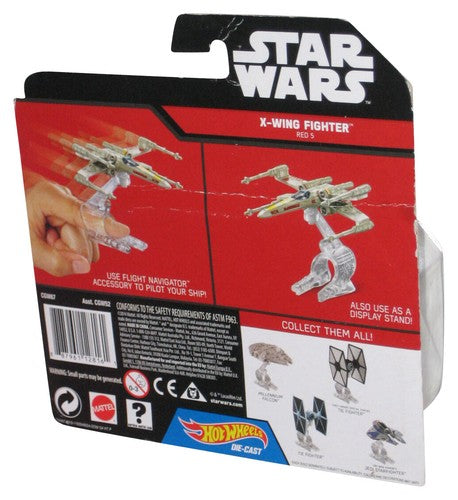 Star Wars Hot Wheels Starship (2014) X-Wing Fighter Red 5 Die-Cast Toy - (Plastic Small Dent)