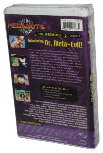 Medabots Time To Robattle Vol. 3 ADV Films (2002) Animated Cartoon VHS Tape