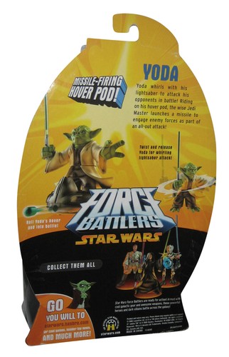 Star Wars Force Battlers (2005) Yoda Action Figure w/ Whirling Lightsaber Attack