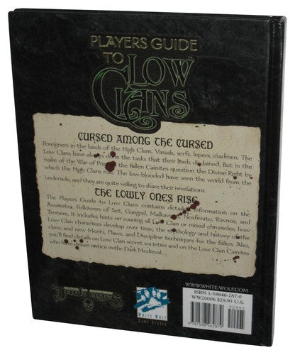Players Guide To Low Clans A Sourcebook For Dark Ages Vampire (2003) Hardcover Book