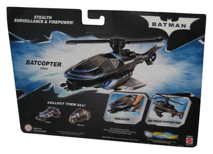 DC Comics Batman Dark Knight Batcopter Mattel Toy Vehicle w/ Spin & Fire