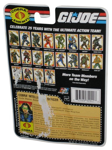 GI Joe Cartoon Series Baroness Cobra Intelligence Officer (2007) Hasbro 3.75 Inch Figure - (Back Card Tear)