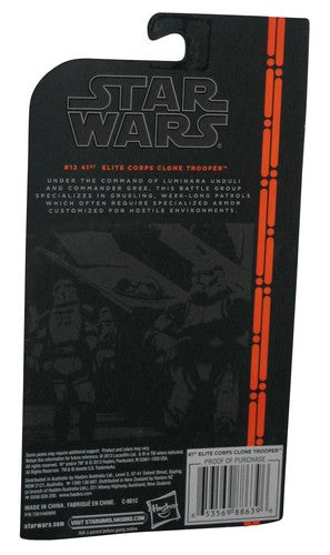 Star Wars The Black Series (2013) Hasbro 41st Elite Corps Clone Trooper Battle Damage Figure #12