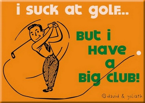 David and Goliath I Have A Big Club Magnet 25710DG