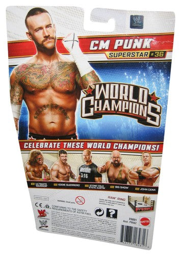 WWE World Champions CM Punk (2013) Mattel Superstar #36 Action Figure