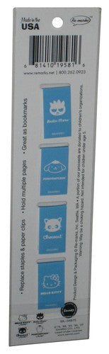 Hello Kitty And Friends Kawaii Tokyo Re-Marks Magnetic Bookmark Page Clips Pack - (Badtz Maru / Pompompurin / Chococat)