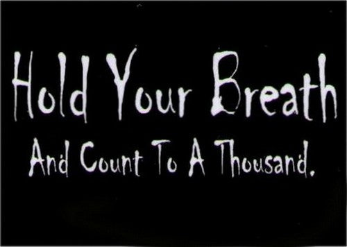 Hold Your Breath And Count To A Thousand Magnet DM2211