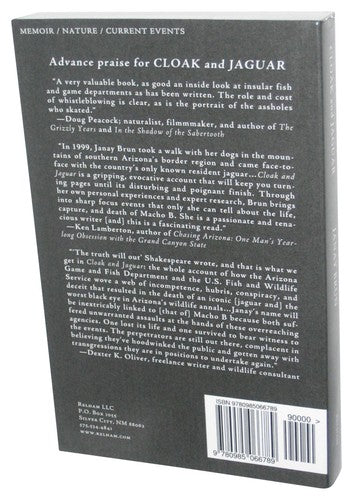 Cloak and Jaguar: Following A Cat From Desert to Courtroom (2015) Paperback Book