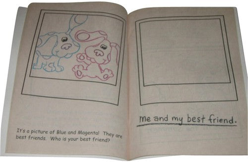 Blues Clues A Memory For Blue and You Coloring Book w/ Crayons