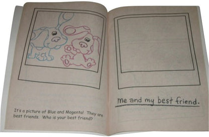 Blues Clues A Memory For Blue and You Coloring Book w/ Crayons