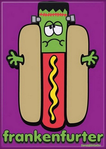 David and Goliath Frankenfurter Magnet 20465DG