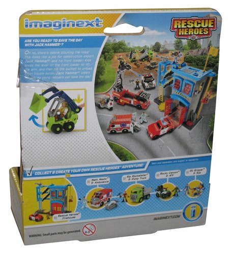 Imaginext Jack Hammer & Front Loader (2014) Mattel Fisher Price Figure Vehicle Set