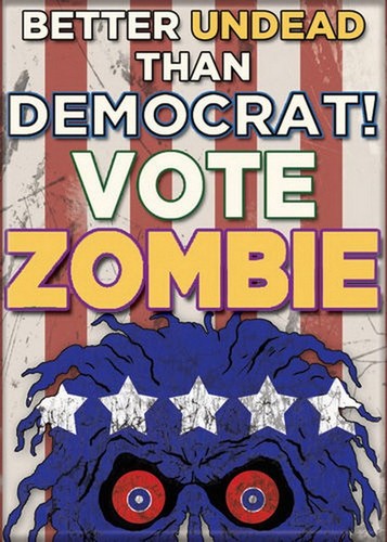 Vote Zombie Democrat Zombie Magnet 20591H