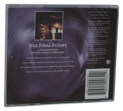 Doctor Who Her Final Flight (2004) Colin Baker Audio CD