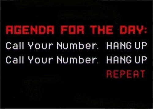 Agenda For The Day Call Your Number Magnet DM2191