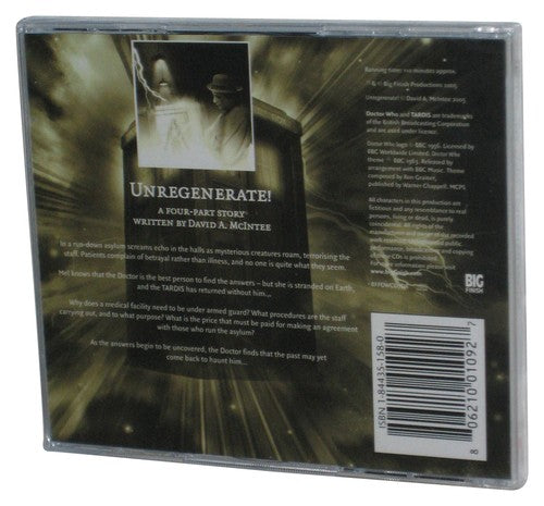 Doctor Who Unregenerate! (2005) Sylvester McCoy Audio CD