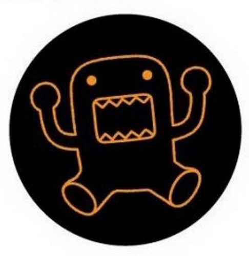 Domo-Kun Orange Outline Button DB4290