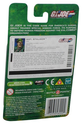 GI Joe Valor vs Venom Sgt. Stalker (2003) Hasbro 3.75 Inch Action Figure