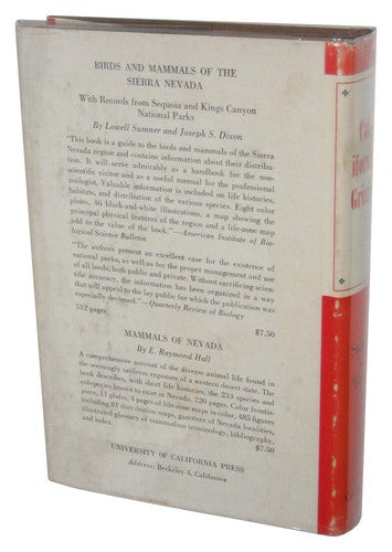 California Grizzly (1978) Hardcover Book - (Tracy I. Storer & Lloyd P. Tevis Jr.)