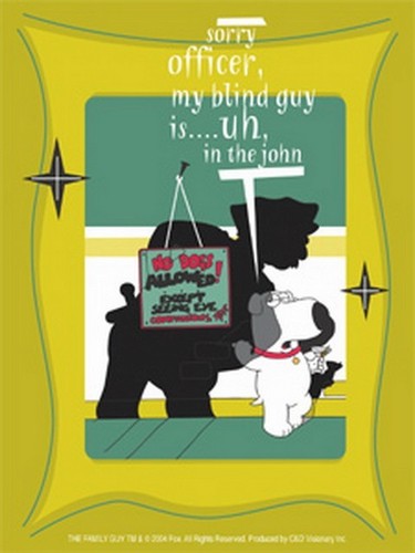 Family Guy Brian Cop Sticker S-FG-0015