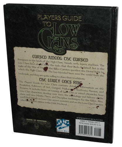 Players Guide To Low Clans A Sourcebook For Dark Ages Vampire (2003) Hardcover Book