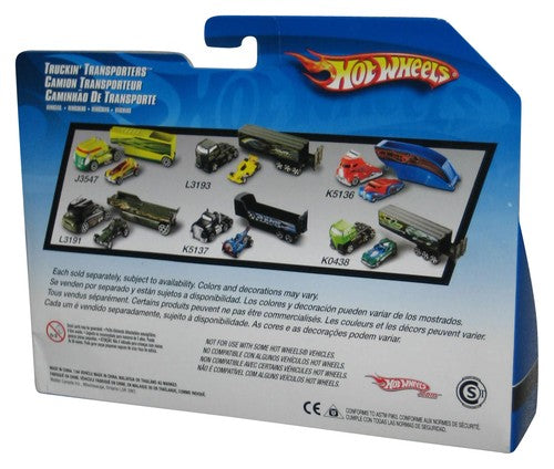 Hot Wheels Truckin' Transporters (2006) Red Choppers Toy Truck w/ Motorcycle Bike