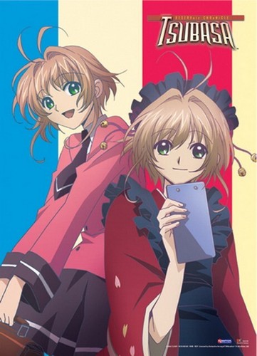 Tsubasa Sakura Duo Anime Cloth Wall Scroll Poster GE-9740