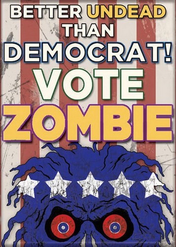 Vote Zombie Democrat Zombie Magnet 20591H