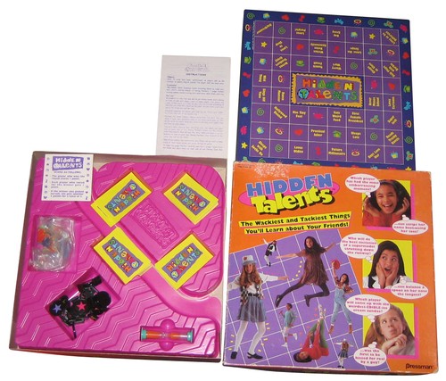 Hidden Talents Girls Kids (1994) Vintage Pressman Board Game