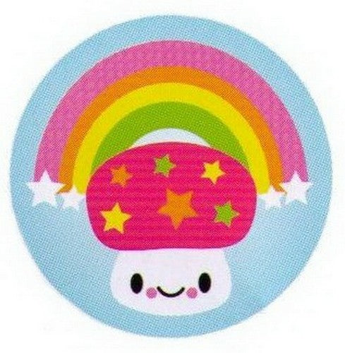Bored Inc. Mushroom Rainbow Button BB3992