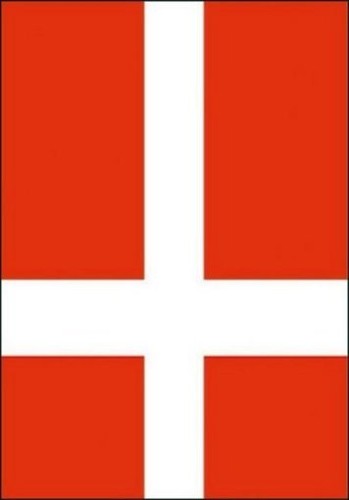 Denmark National Flag Fabric Cloth Poster 50068
