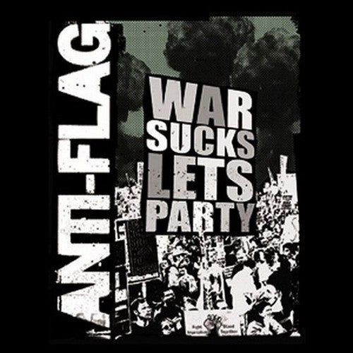 Anti-Flag War Sucks Lets Party Square Button B-3630
