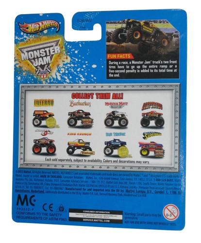 Hot Wheels Monster Jam Monster Mutt Dalmatian (2012) Toy Truck w/ Crushable Car