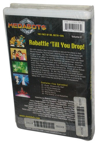 Medabots Face of Dr. Meta-Evil Vol. 6 ADV Films (2002) Animated VHS Tape