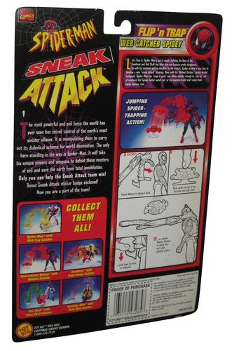 Marvel Spider-Man Sneak Attack Web Catcher Spidey (1998) Toy Biz Figure