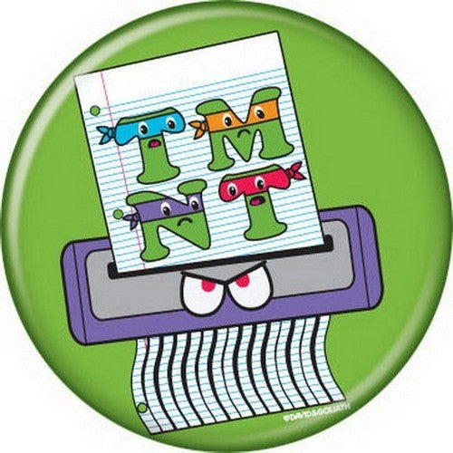 David and Goliath Shredder Button 82048