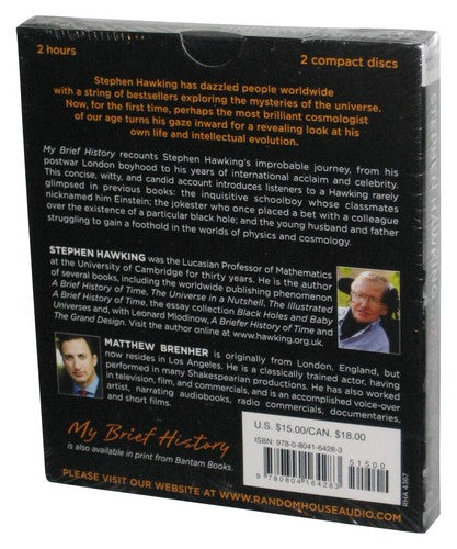 My Brief History Stephen Hawking (2013) Audio Music CD Box Set