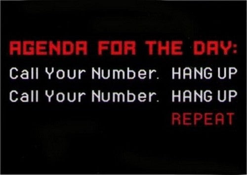 Agenda For The Day Call Your Number Magnet DM2191