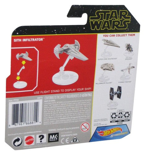 Star Wars Hot Wheels (2018) Sith Infiltrator Starships Toy Vehicle