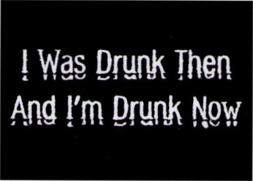 I Was Drunk Then and Drunk Now Magnet DM2195